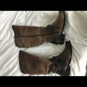 Brown Leather Gianni Bini tall leather boots